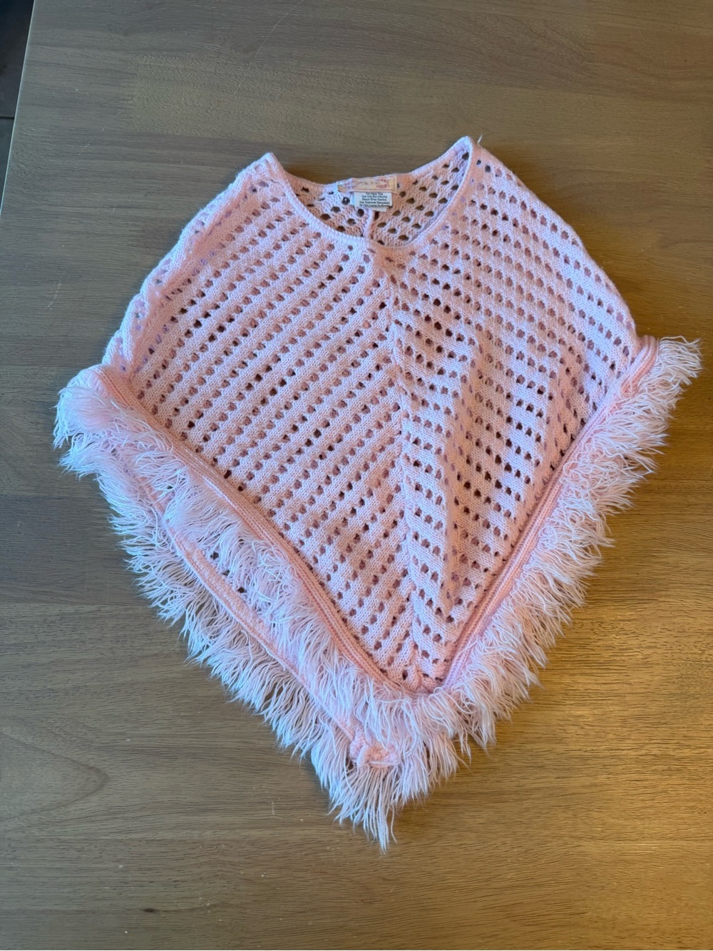 Vintage Y2K knit poncho girls 2T